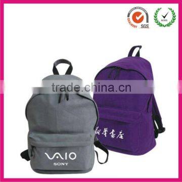 2013 simple but fashion canvas pretty school backpacks (factory)