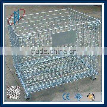 Lockable Pallet Cage For Warehouse