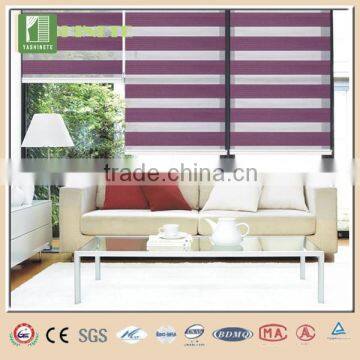 Roll up window zebra lamp shade blinds