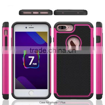 Tough defender ballistic case for iPhone 7 PLus anti-skid back cover