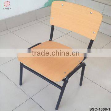 Metal Frame Single Size Plywood School Chair