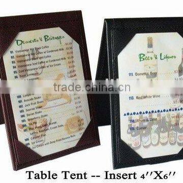 4'' X6 '' Table menu /table tent