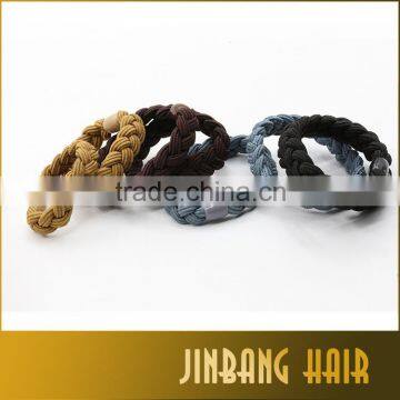 Women Elastic Hair Tie Band Rope Ring Braiding Cotton Ponytail Holders