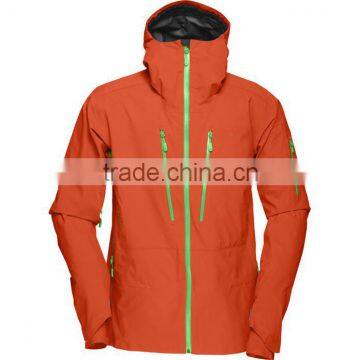 Hot sale orange men ski wear outdoor