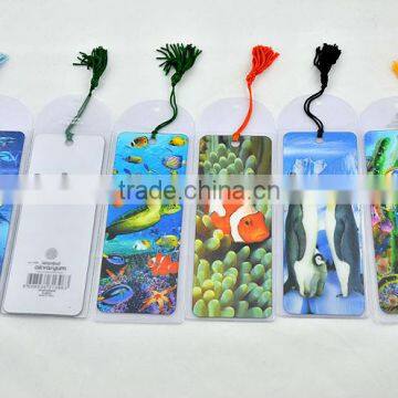 custom 3d lenticular bookmark of animals