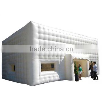 Giant inflatable cube tent