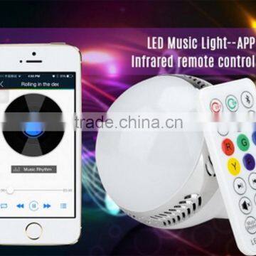 Bluetooth speaker with led light bulb with remote control wireless portable speaker