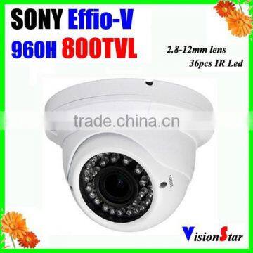 Sony Effio Outdoor IR Leds CCD Camera 2.8-12mm Sony Effio-V 800TVL CCTV Camera Varifocal Lens Wireless Outdoor Security Camera