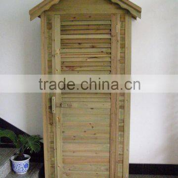 HL423 Multifuction Wooden tool sheds with ACQ color