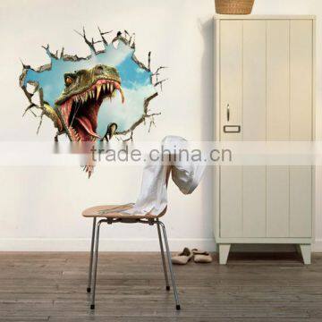 Creative Dinosaur Attack 3D Wall Sticker Decor Decal