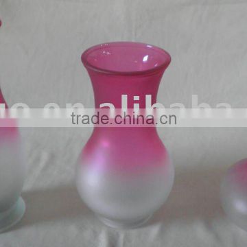 colorful glass vase