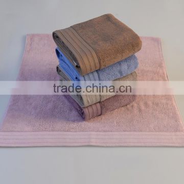 high gsm promotion solid colour 100% cotton bath towel