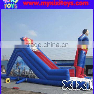 XIXI New Arrival Inflatable Superman Obstacle Courses With Slide Combo photo-2