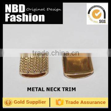 NBD Fashion Metal Neck Bar ,lady's Summer Dress Decorative Metal Trim