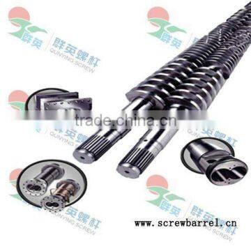 concial twin-screw barrel for extrusion machine