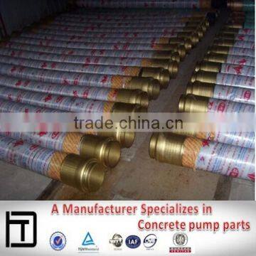 Use for Concrete Pump Truck DN125 5"x3000mm ,4 Layer Bend Rubber Hose