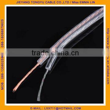 clear wire and cables transparent gold silver speaker wire TP21
