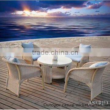 2016 best selling resin wicker outdoor furniture Cheap Garden Furniture Rattan Bar Table