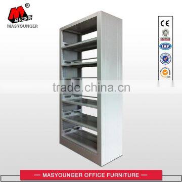 Double Face Steel School Bookshelf Small Size Metal Library Bookshelf