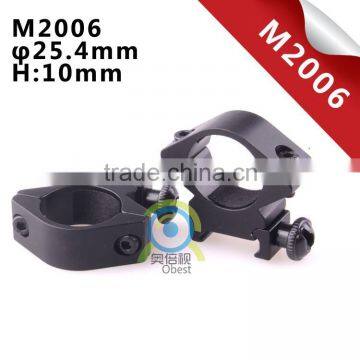 2 x Low Profile See Through 25.4mm Scope Rings 21mm Picatinny Weaver Rail Mount Free Shipping