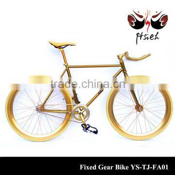 Classical design Aluminium Anodized fixed gear bicycle with single speed bike for wholesale