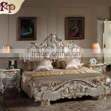 2016 newest design King size wood double bed models for bedroom