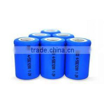 Free samples SC 1200mah 1.2v ni cd rechargeable battery for toys and machines