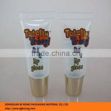 plastic lip gloss tubes with offset printing surface handing