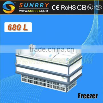 Static Cooling Supermarket Vegetable Refrigerated Display Island Freezer 1850MM Length (SY-SIS185B SUNRRY)