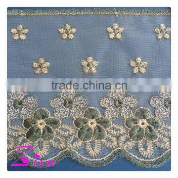 2016 Used for Clothing Net Lace Fabric Green photo-2