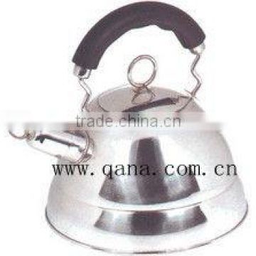 brown handles whistling kettle stainless steel tea kettle water pot