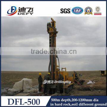 Model DFL-500 hydraulic water well drilling rig