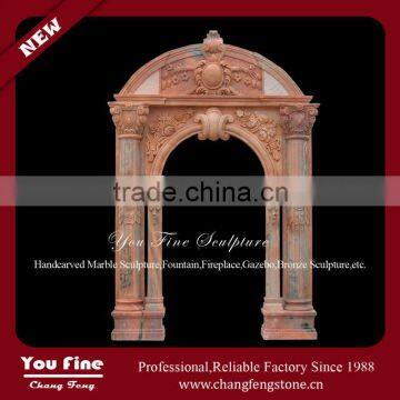 Hand Carved Elegant Marble Door Surround For Sale