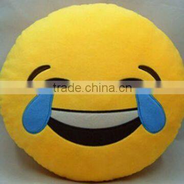 plush emoji/China wholesale stuffed cartoon toy plush emoji pillows/soft toy pillows