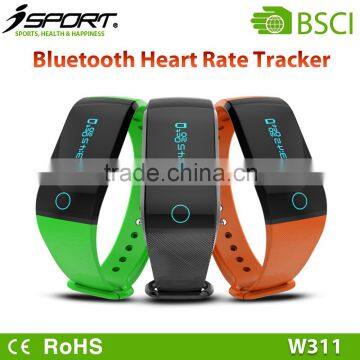 Optional Heart Rate Monitor Fitness Band with Incoming call reminder