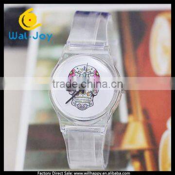 new fashion smart hot skull plastic children watch(WJ-1493)