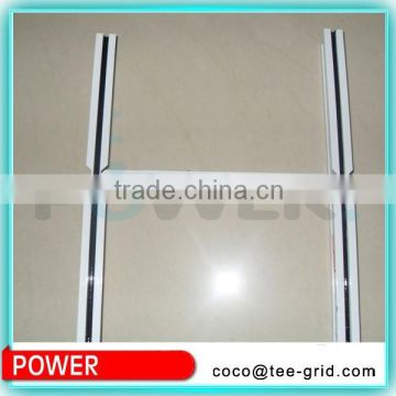 Galvanized Bar /groove Ceiling T Grid Plain White /Tee grid Wholesale