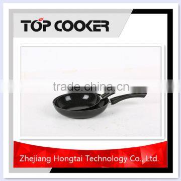 black ceramic with the white dots coating forged frying pan