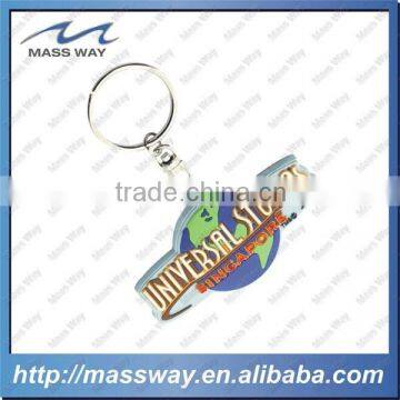 custom universal studios Singapore fill in color Soft PVC key chain