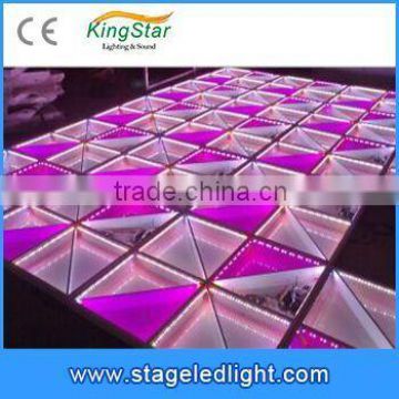 2015 New 3D Effect Christmas Decoration Party 1m*1m Interactive LED Dance Floor Light DJ Disco DMX for sale