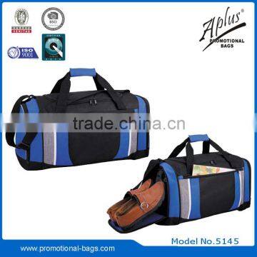 600D polyester material gym bag duffel bag