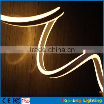 Top quality Two-sided warm white 12v mini neon flex for outdoor