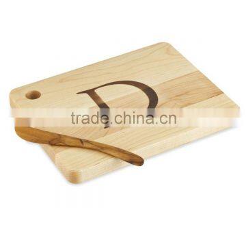 Durable rubber wood cutting board