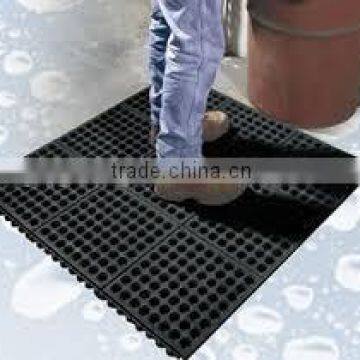 17mm thickness Fine Ribbed Bottom Rubber Mat/rubber matting