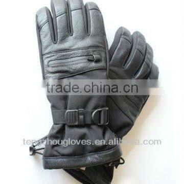 glove ,sheep nappa gloves,black ski gloves for man