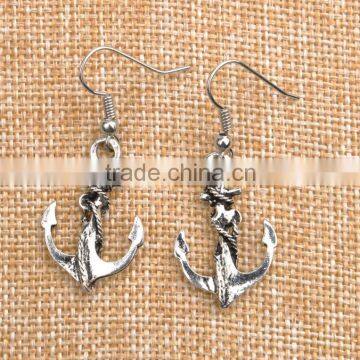 New Arrival Vintage Style Achor Shaped Dangle Earrings for Women Gift