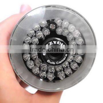 bulb ip camera with 940nm LED, IP Camera, Real bulb Camera Support Onvif, Motion detection, SD Card, Audio,E-mail alarm