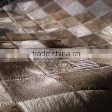 nice color cowhide patchwork carpet