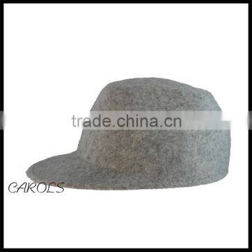 100% Australian wool felt flat top hat baseball horse cap