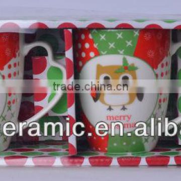 Ceramic Mugs with Christmas Design